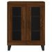 Buffet haut Chêne marron 69,5x34x180 cm Bois d'ingénierie - Photo n°8