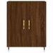 Buffet haut Chêne marron 69,5x34x180 cm Bois d'ingénierie - Photo n°6