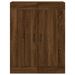 Buffet haut Chêne marron 69,5x34x180 cm Bois d'ingénierie - Photo n°6