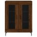 Buffet haut Chêne marron 69,5x34x180 cm Bois d'ingénierie - Photo n°8