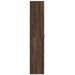 Buffet haut chêne marron 70x35x180 cm bois d'ingénierie - Photo n°4