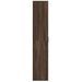 Buffet haut chêne marron 80x35x180 cm bois d'ingénierie - Photo n°4