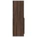 Buffet haut chêne marron 92x33x100 cm bois d'ingénierie - Photo n°6