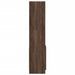 Buffet haut chêne marron 92x33x140 cm bois d'ingénierie - Photo n°6