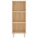 Buffet haut Chêne sonoma 34,5x32,5x180 cm Bois d'ingénierie - Photo n°5