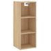 Buffet haut Chêne sonoma 34,5x32,5x180 cm Bois d'ingénierie - Photo n°4