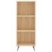 Buffet haut Chêne sonoma 34,5x32,5x180 cm Bois d'ingénierie - Photo n°5