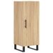 Buffet haut Chêne sonoma 34,5x34x180 cm Bois d'ingénierie - Photo n°7