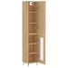 Buffet haut Chêne sonoma 34,5x34x180 cm Bois d'ingénierie - Photo n°4