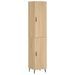 Buffet haut Chêne sonoma 34,5x34x180 cm Bois d'ingénierie - Photo n°1