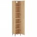 Buffet haut Chêne sonoma 34,5x34x180 cm Bois d'ingénierie - Photo n°4