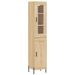 Buffet haut Chêne sonoma 34,5x34x180 cm Bois d'ingénierie - Photo n°1