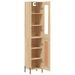 Buffet haut Chêne sonoma 34,5x34x180 cm Bois d'ingénierie - Photo n°4