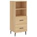 Buffet haut Chêne sonoma 34,5x34x180 cm Bois d'ingénierie - Photo n°7