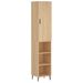 Buffet haut Chêne sonoma 34,5x34x180 cm Bois d'ingénierie - Photo n°1