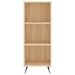 Buffet haut Chêne sonoma 34,5x34x180 cm Bois d'ingénierie - Photo n°8