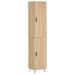 Buffet haut Chêne sonoma 34,5x34x180 cm Bois d'ingénierie - Photo n°1