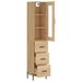 Buffet haut Chêne sonoma 34,5x34x180 cm Bois d'ingénierie - Photo n°4