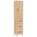 Buffet haut Chêne sonoma 34,5x34x180 cm Bois d'ingénierie - Photo n°1