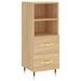 Buffet haut Chêne sonoma 34,5x34x180 cm Bois d'ingénierie - Photo n°7