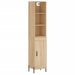 Buffet haut Chêne sonoma 34,5x34x180 cm Bois d'ingénierie - Photo n°1