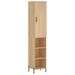 Buffet haut Chêne sonoma 34,5x34x180 cm Bois d'ingénierie - Photo n°1