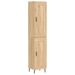 Buffet haut Chêne sonoma 34,5x34x180 cm Bois d'ingénierie - Photo n°1