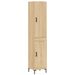 Buffet haut Chêne sonoma 34,5x34x180 cm Bois d'ingénierie - Photo n°1
