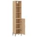 Buffet haut Chêne sonoma 34,5x34x180 cm Bois d'ingénierie - Photo n°4