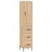 Buffet haut Chêne sonoma 34,5x34x180 cm Bois d'ingénierie - Photo n°1