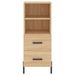 Buffet haut Chêne sonoma 34,5x34x180 cm Bois d'ingénierie - Photo n°6