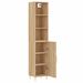 Buffet haut Chêne sonoma 34,5x34x180 cm Bois d'ingénierie - Photo n°4