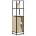Buffet haut chêne sonoma 35,5x35x139 cm bois d'ingénierie métal - Photo n°1