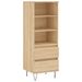 Buffet haut Chêne sonoma 40x36x110 cm Bois d'ingénierie - Photo n°1