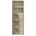 Buffet haut chêne sonoma 60x35x180 cm bois d'ingénierie - Photo n°7