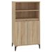 Buffet haut Chêne sonoma 60x36x110 cm Bois d'ingénierie - Photo n°1