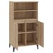 Buffet haut Chêne sonoma 60x36x110 cm Bois d'ingénierie - Photo n°4