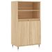 Buffet haut Chêne sonoma 60x36x110 cm Bois d'ingénierie - Photo n°1