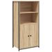 Buffet haut chêne sonoma 62x36x121,5 cm bois d'ingénierie - Photo n°1