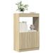 Buffet haut chêne sonoma 63x33x100 cm bois d'ingénierie - Photo n°1