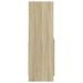 Buffet haut chêne sonoma 63x33x100 cm bois d'ingénierie - Photo n°6