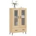 Buffet haut chêne sonoma 69,5x31x115 cm bois d'ingénierie - Photo n°3