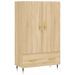 Buffet haut chêne sonoma 69,5x31x115 cm bois d'ingénierie - Photo n°1