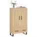 Buffet haut chêne sonoma 69,5x31x115 cm bois d'ingénierie - Photo n°3