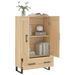 Buffet haut chêne sonoma 69,5x31x115 cm bois d'ingénierie - Photo n°4