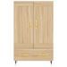 Buffet haut chêne sonoma 69,5x31x115 cm bois d'ingénierie - Photo n°5