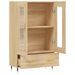 Buffet haut chêne sonoma 69,5x31x115 cm bois d'ingénierie - Photo n°5