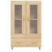 Buffet haut chêne sonoma 69,5x31x115 cm bois d'ingénierie - Photo n°6