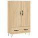 Buffet haut chêne sonoma 69,5x31x115 cm bois d'ingénierie - Photo n°1