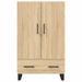 Buffet haut chêne sonoma 69,5x31x115 cm bois d'ingénierie - Photo n°6